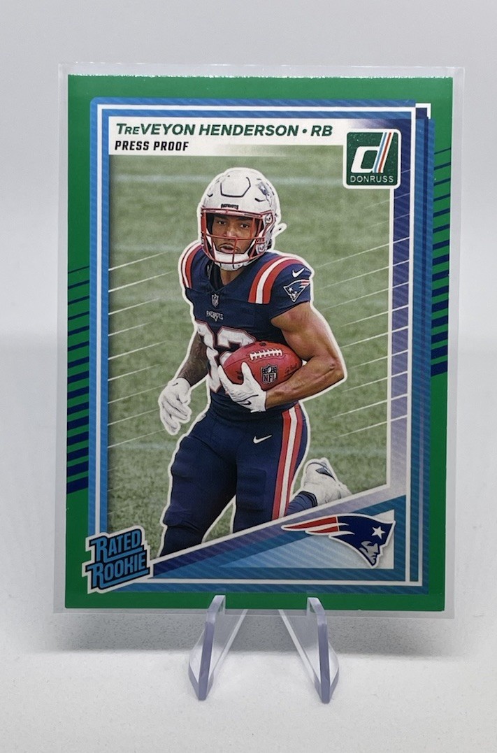 2025 Panini Donruss - TreVEYON HENDERSON - Press Proof Green Rated Rookie (RC)