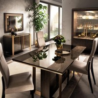 Designer Esstisch Design Tisch Holz Esszimmer Wohnzimmer Klassisch 160X90 Cm Neu