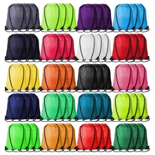 Kuhome 60Pcs Drawstring Backpacks Bulk String Bag Cinch Sack Pack Storage Kna...