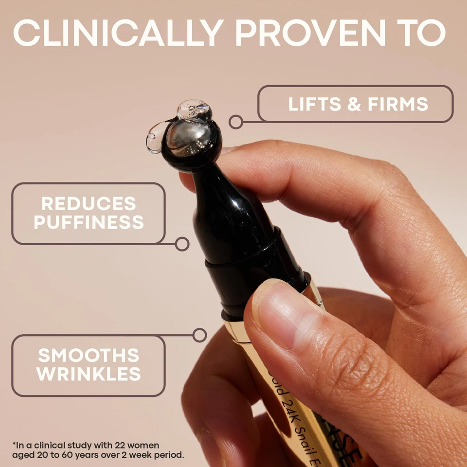 TONYMOLY Cuidado Intenso 24K Oro Caracol Ojo Suero Antienvejecimiento Reduce Hinchazón D... Foto 4 de 4