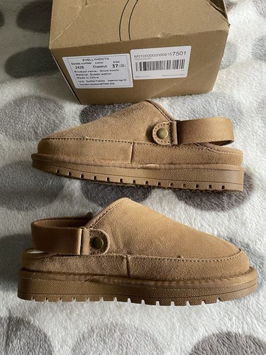 ❤️ Chestnut Outdoor Slipper Shoes Faux Fur Lined Size 37. BNIB. - Picture 2 of 7