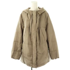 Michel Clan KLEIN Hoody Down Jacket Zip up 40 Greige HK Used 95fb034f41727fe5089