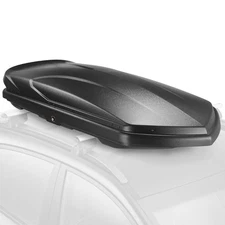 72"L x 30"W x 12"H Textured Black Travel Cargo Roof Locking Storage Box w/ Keys