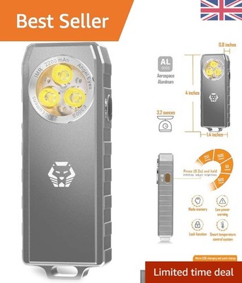 E300S superhelle Taschenlampe: kompakte 2400 Lumen, 130 m Reichweite - perfekt für draußen
