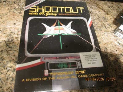 Atari diskette Shootout at the OK Galaxy new