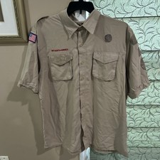 Vented Microfiber Poly Boy Scout UNIFORM SHIRT Mens Extra Large XL New Style C15