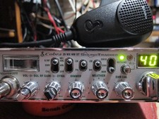 COBRA 29 WX NW ST SOUND TRACKER 40 CHANNEL with MIC and POWER CORD  WORKS