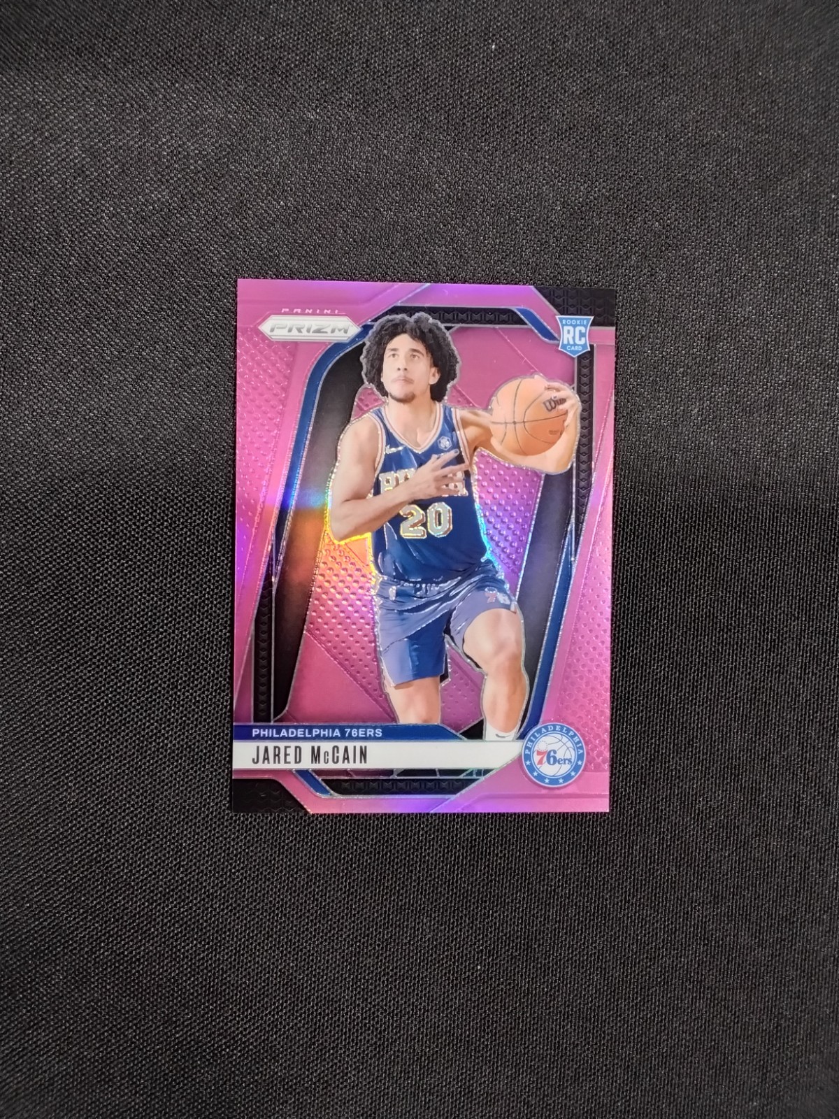 2024-25 Panini Prizm - Jared McCain #222 Pink Prizm /249 (RC)