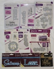 Lot 10 Crafter's Companion Word Dies Sentiments Sayings Love Hello Hugs Dream