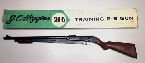 Vtg 1950s JC Higgins Sears Roebuck Co. Daisy Training BB Gun & Original Box Rare