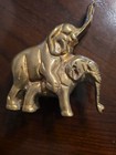 Brass Elephant Lovers —  4 Inch By  5 Inch Tall At The Tip Of Trunk — photo 2
