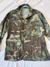 GENUINE ISSUE US ARMY Woodland BDU Cold Weather Jacket Coat  Large 