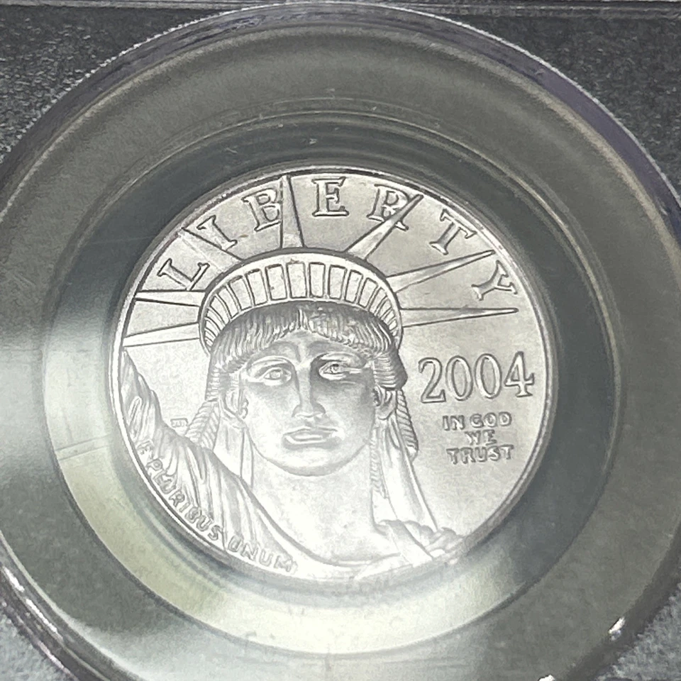 SASA 2004 $50 1/2 oz American Platinum Eagle .9995 Fine Coin PCGS MS69 - Image 2 of 4