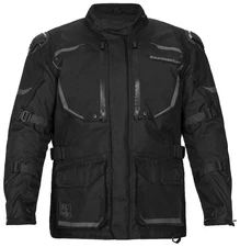 Tourmaster The Trek Mens Adventure Touring Motorcycle Jacket Black LG Tall