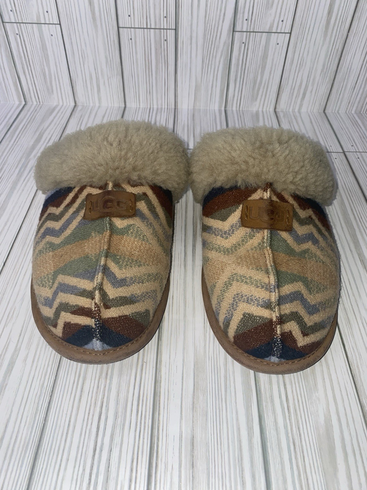 UGG Scuffette Pendleton Stripped Slippers Women’s… - image 2