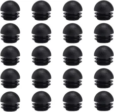 (1-1/4 inch (32mm) Plastic End Caps Plugs, 20Pcs Chair Leg Inserts for Black 