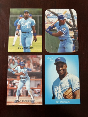 #ad 4 Card Lot: 1987 1989 Bo Jackson Oddball Cards Grand Slam Indiana Blue Sox $29.00