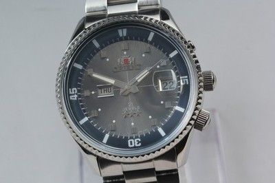 [Near MINT] Orient King Master EM6F-C2 Glay Automatic Men's From Japan #3415