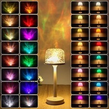Ocean Wave Cordless Projector Light LED Aurora Projector RGB Changing Table Lamp — image 4
