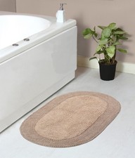 Home Weavers Double Ruffle Collection 100 Cotton Bathroom Rugs Set Washable Rug