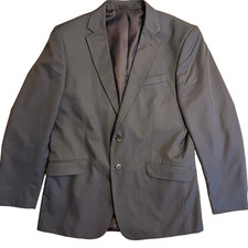 Kenneth Cole Reaction Suit Jacket Gray Pinstripe Mens 46R