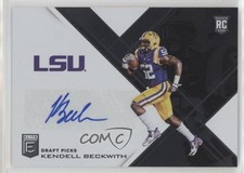 2017 Panini Elite Draft Picks Draft Picks Auto Kendell Beckwith #242 Auto 1u6
