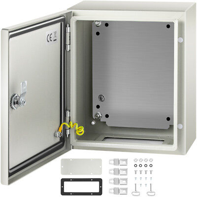 VEVOR 12x10x6'' Carbon Steel Electrical Enclosure IP65 Wall Mount Junction Box
