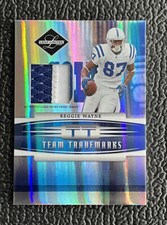🔥REGGIE WAYNE 2006 LEAF LIMITED 2 COLOR GAME USED PRIME JERSEY /50!🔥COLTS HOF!