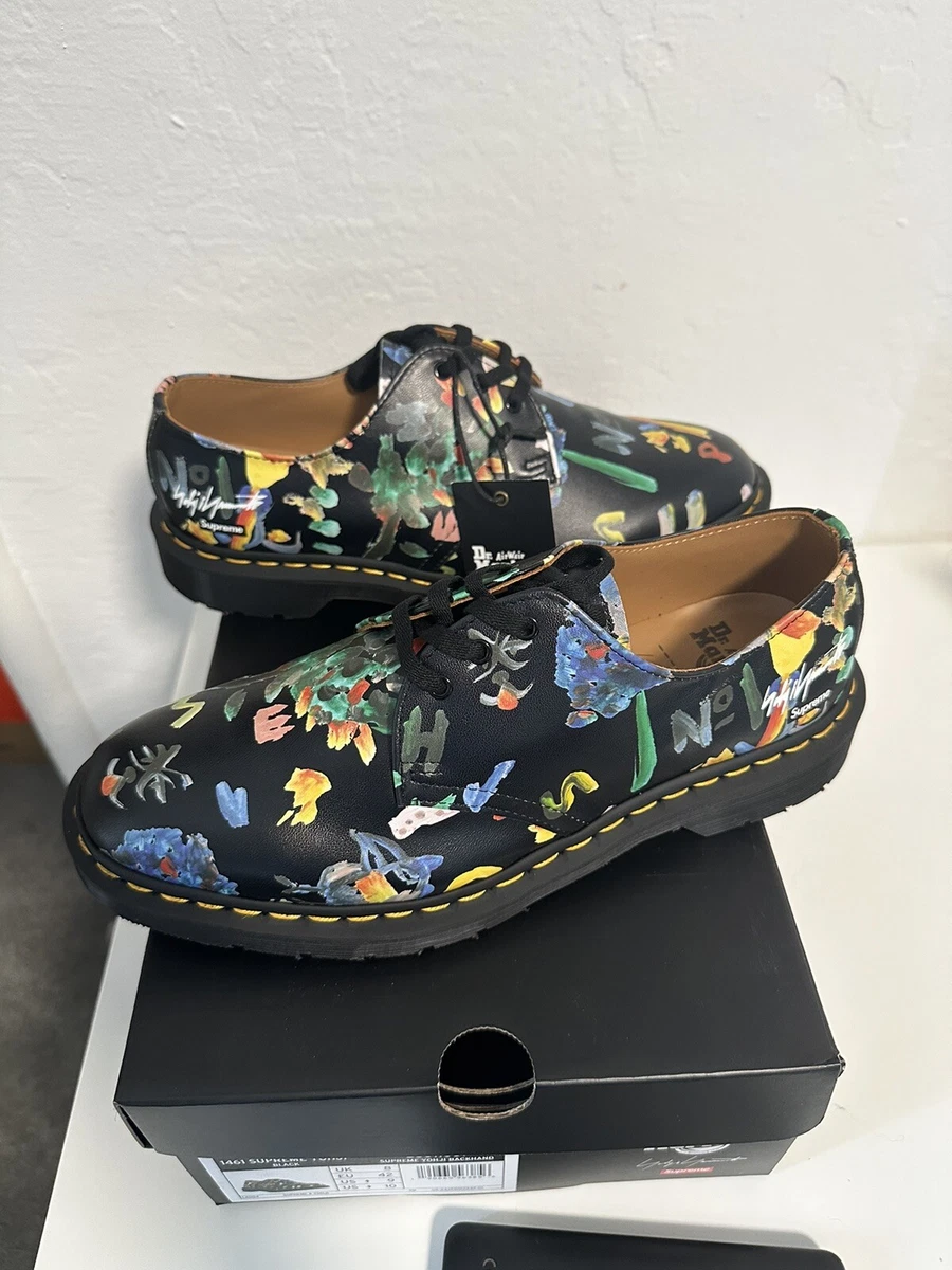 SUPREME/DR. MARTENS 1461 3-Eye Yohji Yamamoto Black - US Mens Size 9