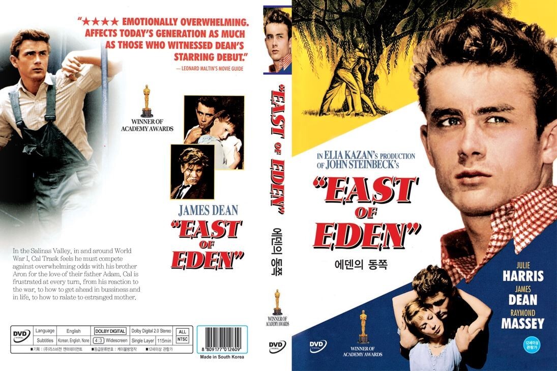 East of Eden 1955 (DVD,All,New) Elia Kazan, John Steinbeck, James