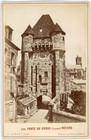 France, Nevers, Porte du Croux, ca.1870, vintage albumen print vintage albumen p
