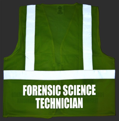 Forensiker Techniker Sicherheitsweste mit REFLEKTIERENDEM Design, hohe Sichtbarkeit - Bild 4 von 4