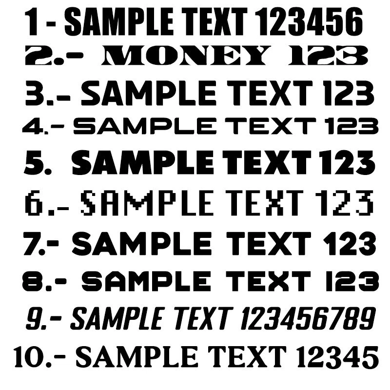 Custom Text Vinyl Lettering Sticker Decal Window Trailer Business Car Name Boat - Image 2 of 4