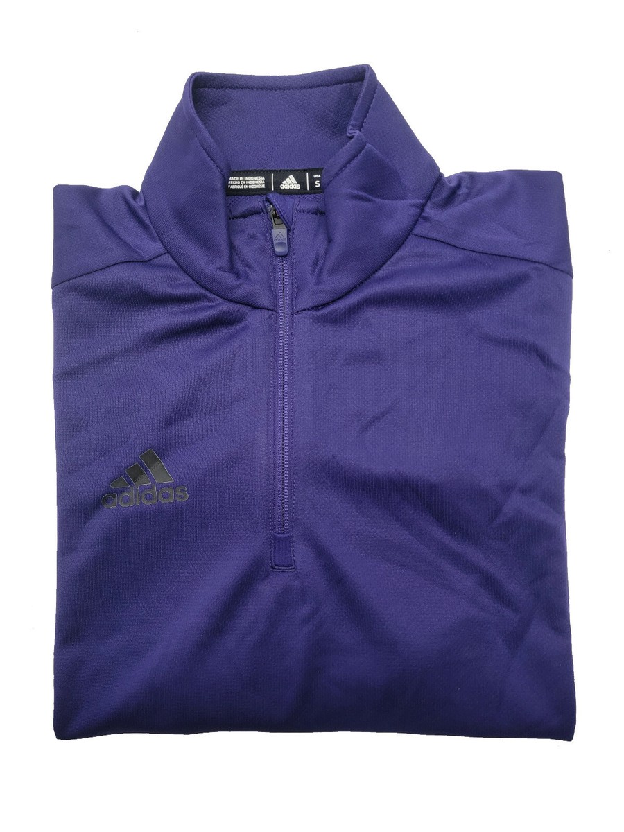 adidas Game Built Short Sleeve Quarter-Zip Top Mens Multi-Sport