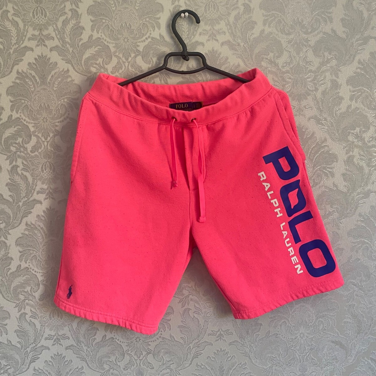 Polo Ralph Lauren Shorts Pink Bright Logo Print | eBay