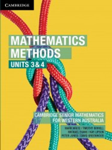NEW Mathematics Methods Units 3&4 for Western Australia By Mark White - Picture 1 of 1