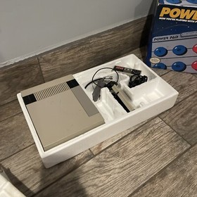 Nintendo NES Power Set in Box with Power Pad Controller Untested Not Complete
