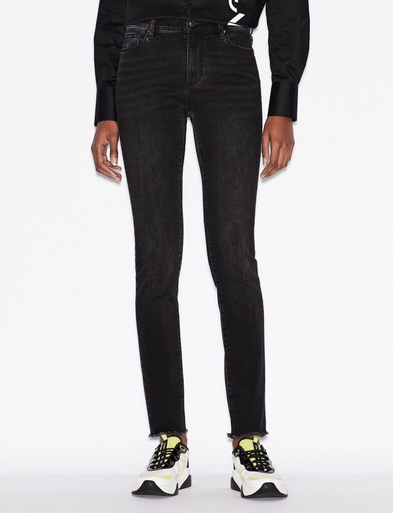 Джинсы Armani Exchange ОЧЕНЬ УЗКИЕ черные размер S 29S 11990₽
