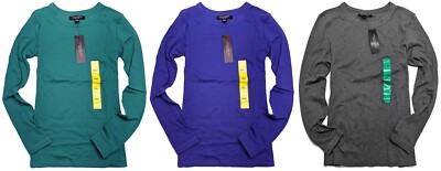 Central Park West Women s Long Sleeve 100% Cotton T-Shirt (e81)