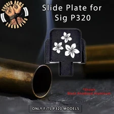 Flowers  - Back Slide Plate for Sig Sauer P320