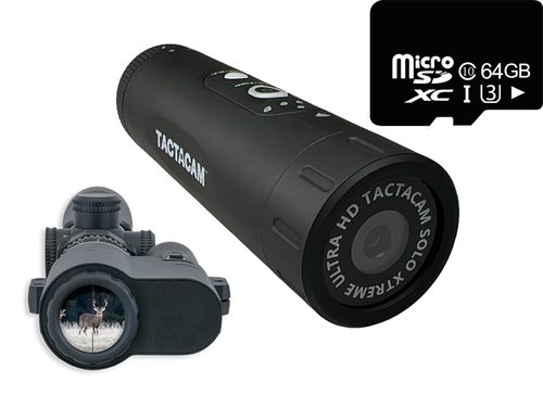 Tactacam Solo Xtreme Camera W FTS Film Through Scope And Free 64GB SD 