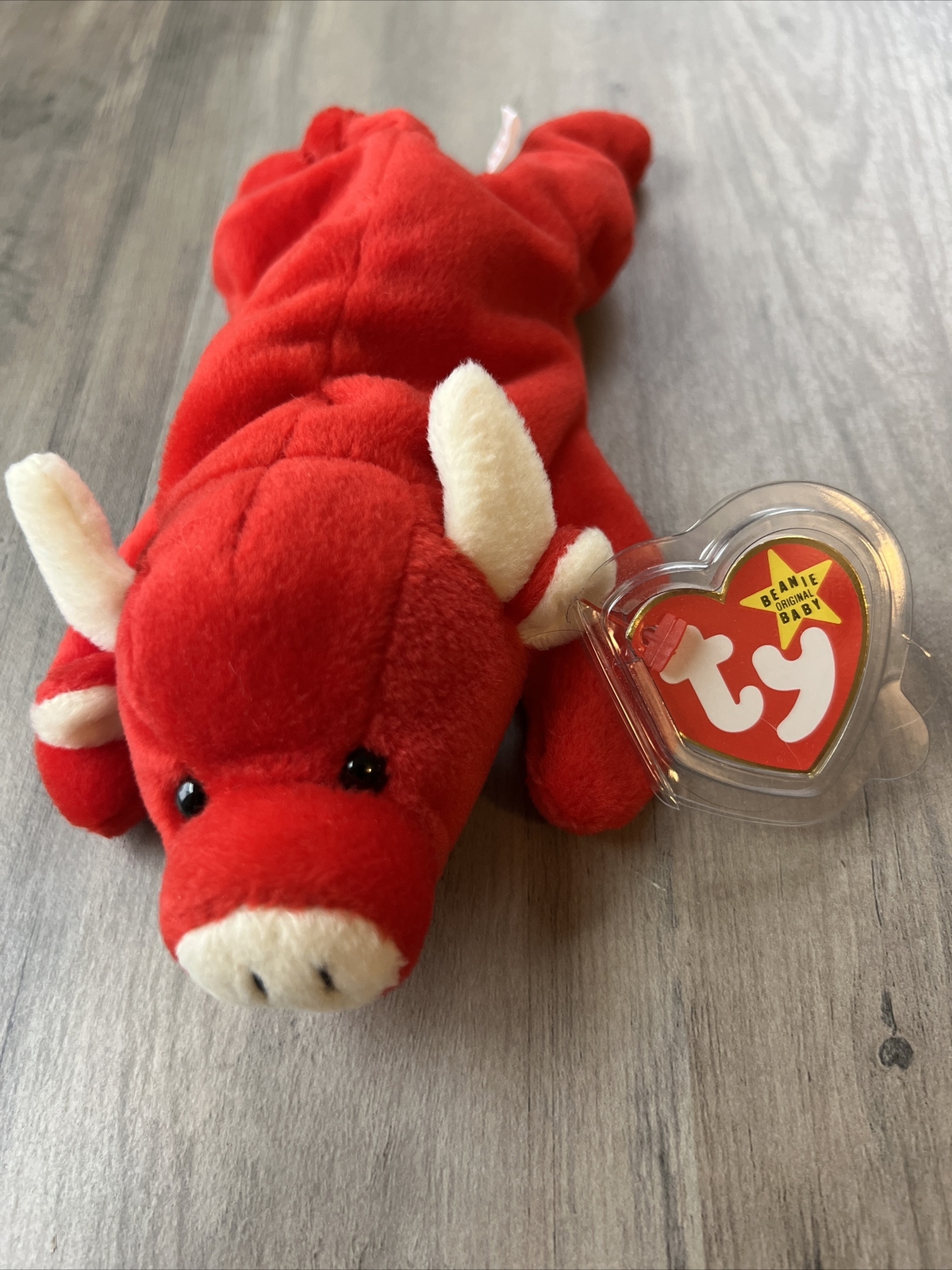 Tabasco The Bull Ty Beanie Baby RARE With Original Tabasco Tag 1995 Tag