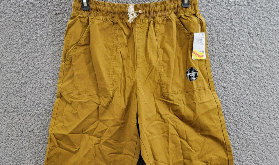 Pantalones de chándal Epic Threads de sarga para niños L inglés mostaza cintura elástica tirar Foto 3 de 4