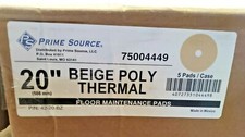 PRIME SOURSE Beige Poly Thermal Burnish Pad - 20", 40727351044498,75004449 