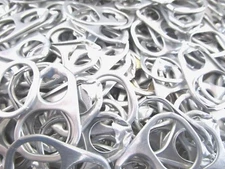 100 Soup/Pet Food Tabs Large 1 1/2" x 1" Aluminum Tabs