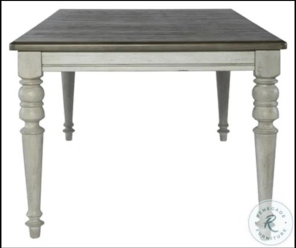 Dining Room Table / Kitchen Table, Farmhouse Style. 6 Chairs. 7-Piece Set Total - Image 3 of 4