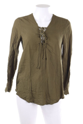 ONLY Tunic Blouse Lacing D 36 olive green
