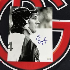 Ron Greschner Autographed New York Rangers 8X10  Photo Signed Steiner CX
