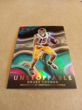 2022 SELECT FOOTBALL DRAFT PICKS UNSTOPPABLE DRAKE LONDON #US-DL SILVER PRIZM