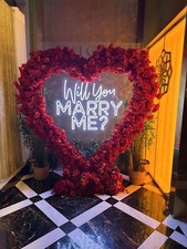 Proposal Decor | Floral Heart Arch *HIRE* In London.  Wedding Decor